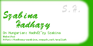 szabina hadhazy business card